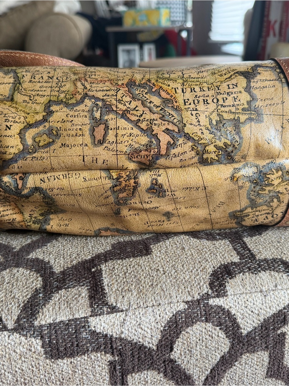 Patricia Nash European Map Collection Tote - Picture 5 of 10